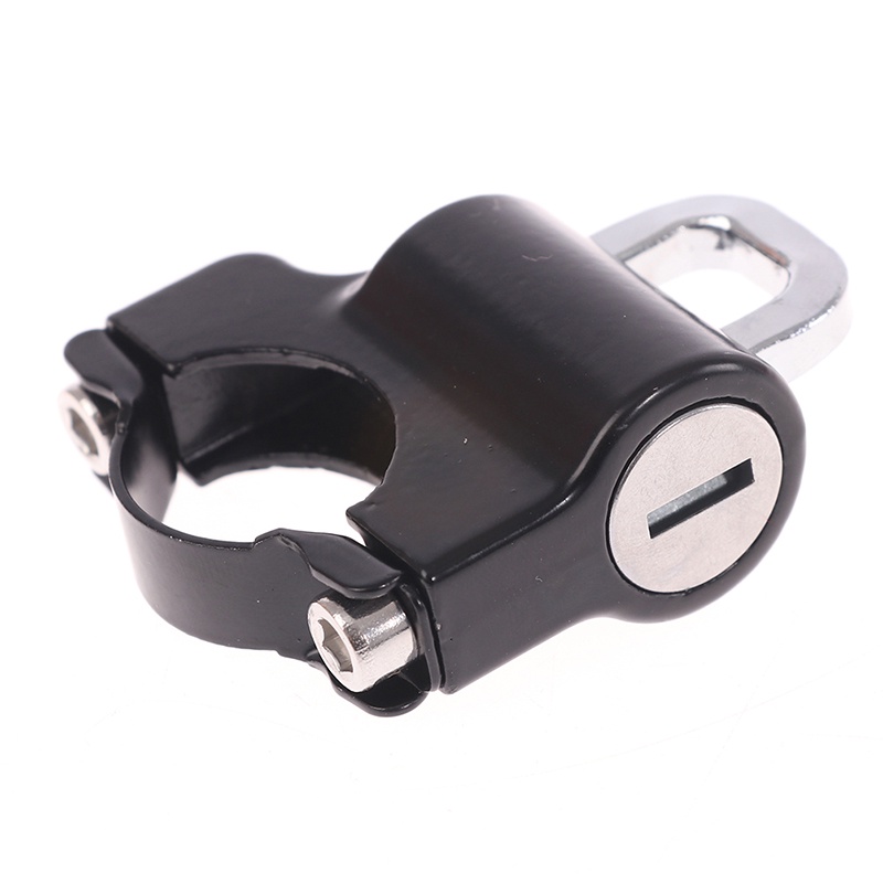 {LUCKID}Motorcycle Universal Helmet Lock Handlebar 22-26mm Anti-theft Security Motorbike