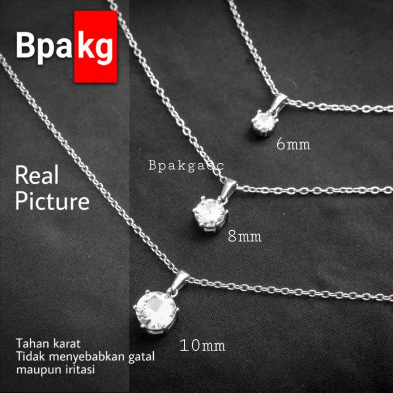 Kalung titanium wanita Anti karat asli - Kalung wanita Anti karat - Kalung liontin wanita - Kalung b