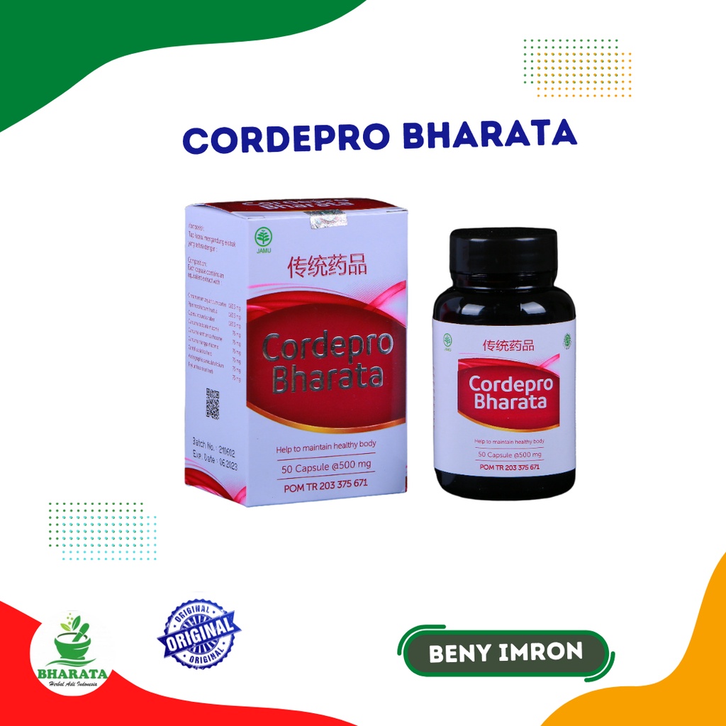

CORDEPRO BHARATA ORIGINAL Untuk Mengobati Batu Ginjal Asam Lambung Asma dan Paru Paru