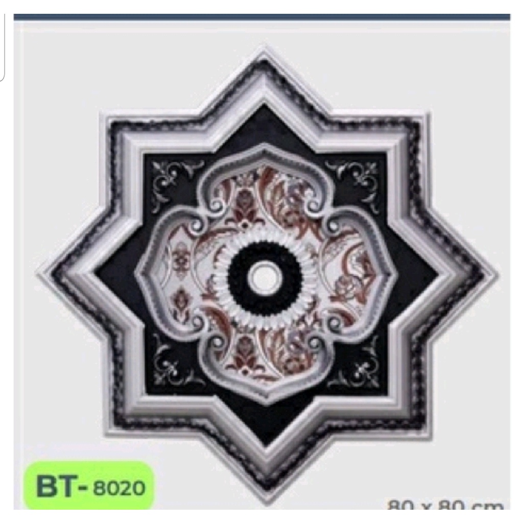 ORNAMEN LAMPU PLAFON 60 CM / ORNAMEN LAMPU MODERN / ORNAMEN PLAFON BESAR 60 X 60 CM