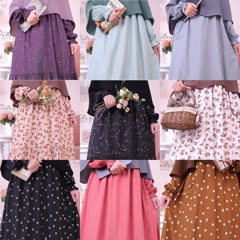 Ditsy Maileen Alaaina Liefde Eveolee size S M L XL Jumbo