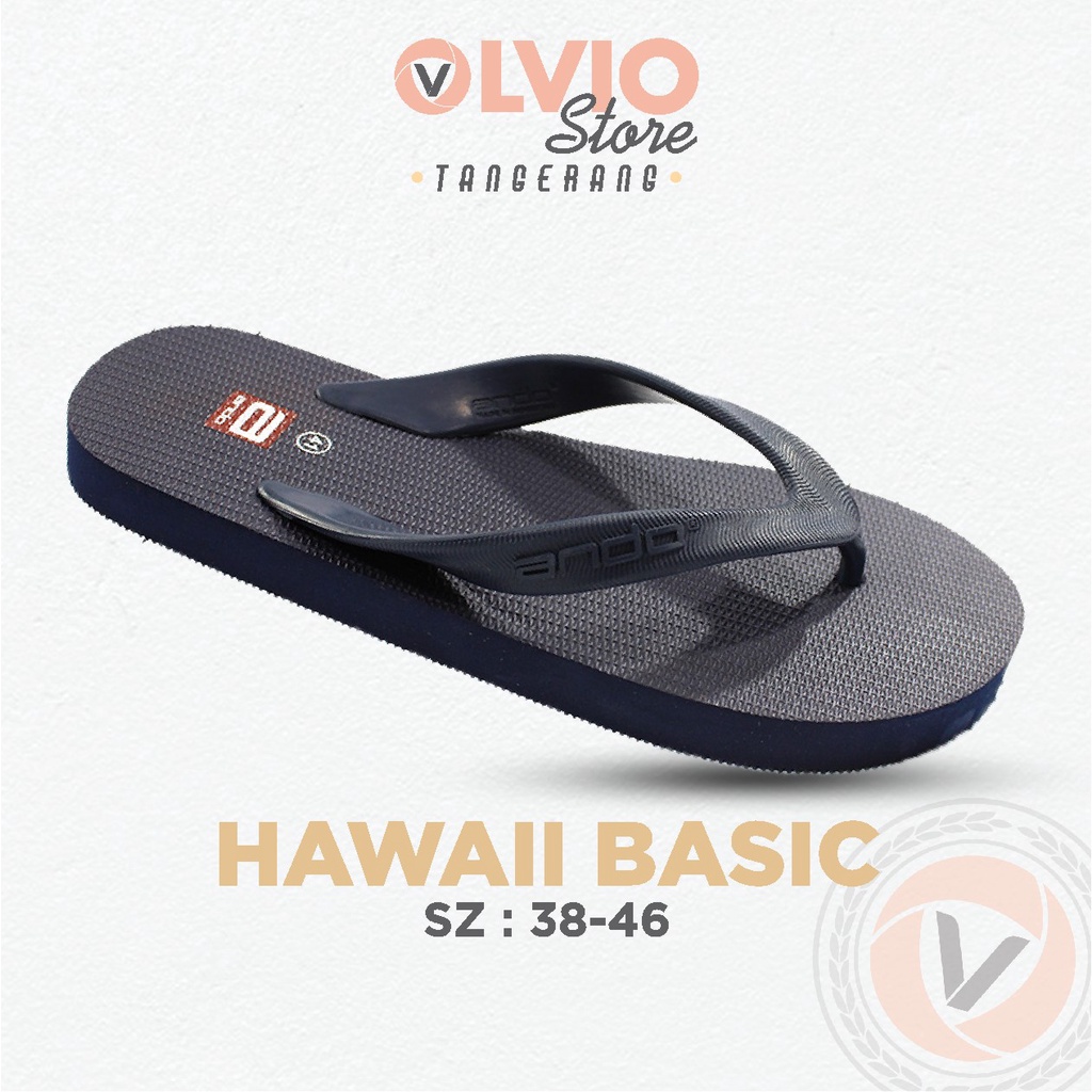 Ando HAWAII Basic - Sandal Fashion Trendy Pria Dewasa Ando Original-2