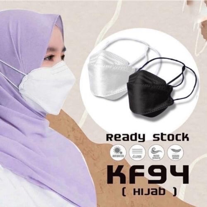 Masker KF94 Hijab Headloop CAREION
