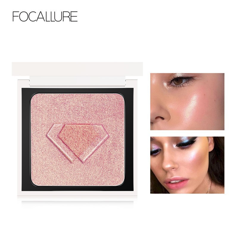 Official Distributor Focallure Diamond Glow Highlighter Powder Glitter FA81 Highlighter Diamond