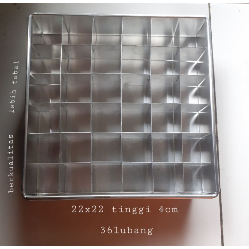 Loyang brownies Loyang sekat brownies 22 x 22