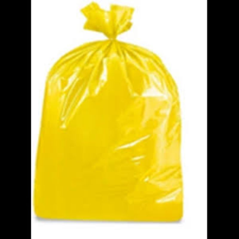 Plastik Kuning MEDIS JUMBO | Trashbag Yellow | Tempat Sampah Kesehatan Rumah Sakit | Wadah Pembuangan Super Besar Tebal | Kantong Kresek Tresbek Trasbag