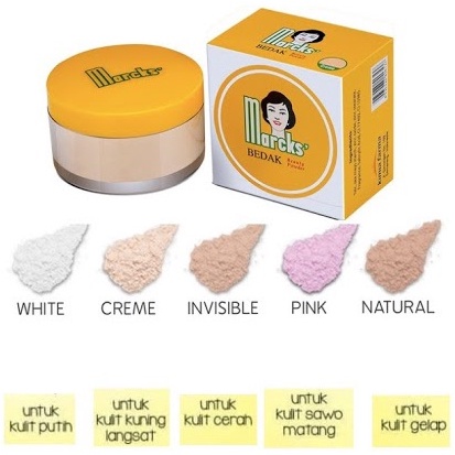 ✦SINAR✦ Marcks Beauty Powder | Active Kotak | Teens Compact Powder | Bulat Bedak Tabur | Marcks Bedak Tabur Sachet