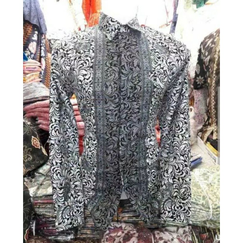 Hem batik lengan panjang / kemeja batik murah / hem batik pria