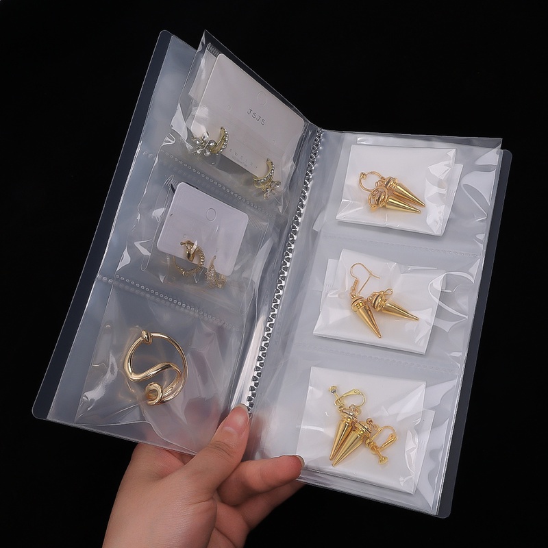 Kotak Penyimpanan Perhiasan Cincin / Kalung / Gelang / Anting Bahan PVC Transparan Anti Oksidan / Debu