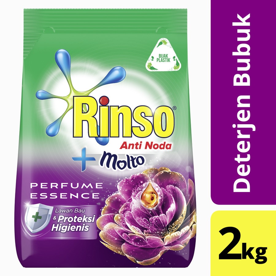 DETERJEN ANTI NODA RINSO MOLTO BUBUK PEWANGI 2KG PENGHARUM