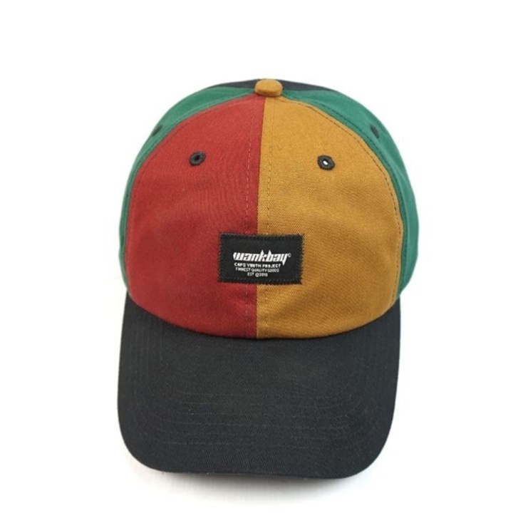 WANKBAY Polocap baseball Rainbow Topi Pria Wanita Topi Distro