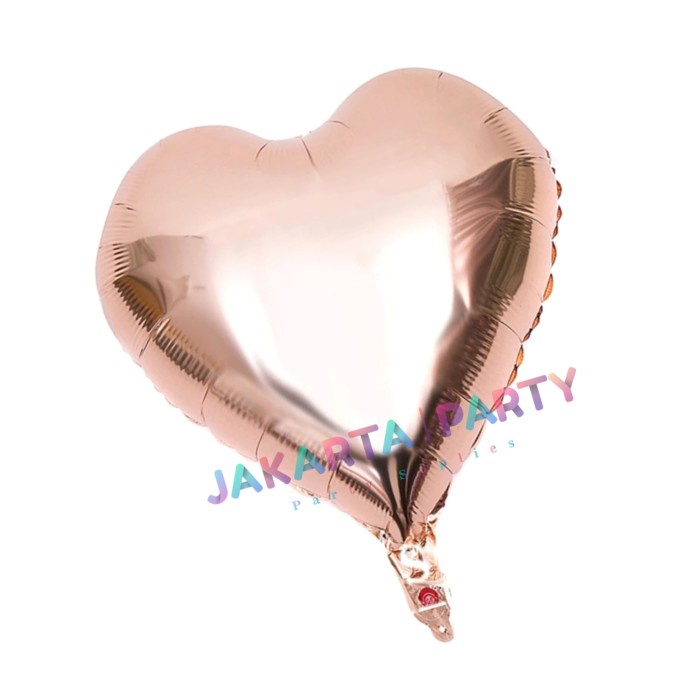 Balon Foil Love Rose Gold / Balon Love / Balon Hati