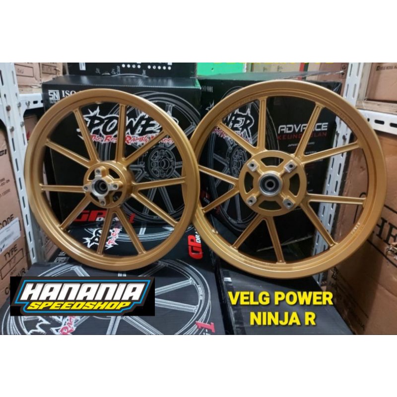 Velg Pelek Gp Wheel Power Mx DD, single disc, ninja, jupiter, rx king dll