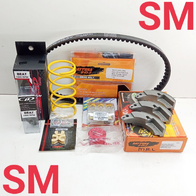 PAKET CVT UPGRADE KIRIAN DAYTONA BEAT KARBU, SPACY, SCOOPY KARBU.