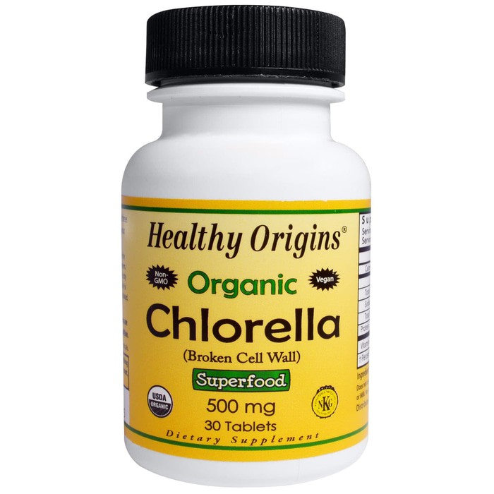 HEALTHY ORIGIN ORGANIC CHLORELLA 30 TABLET / KLORELLA / DETOX LOGAM
