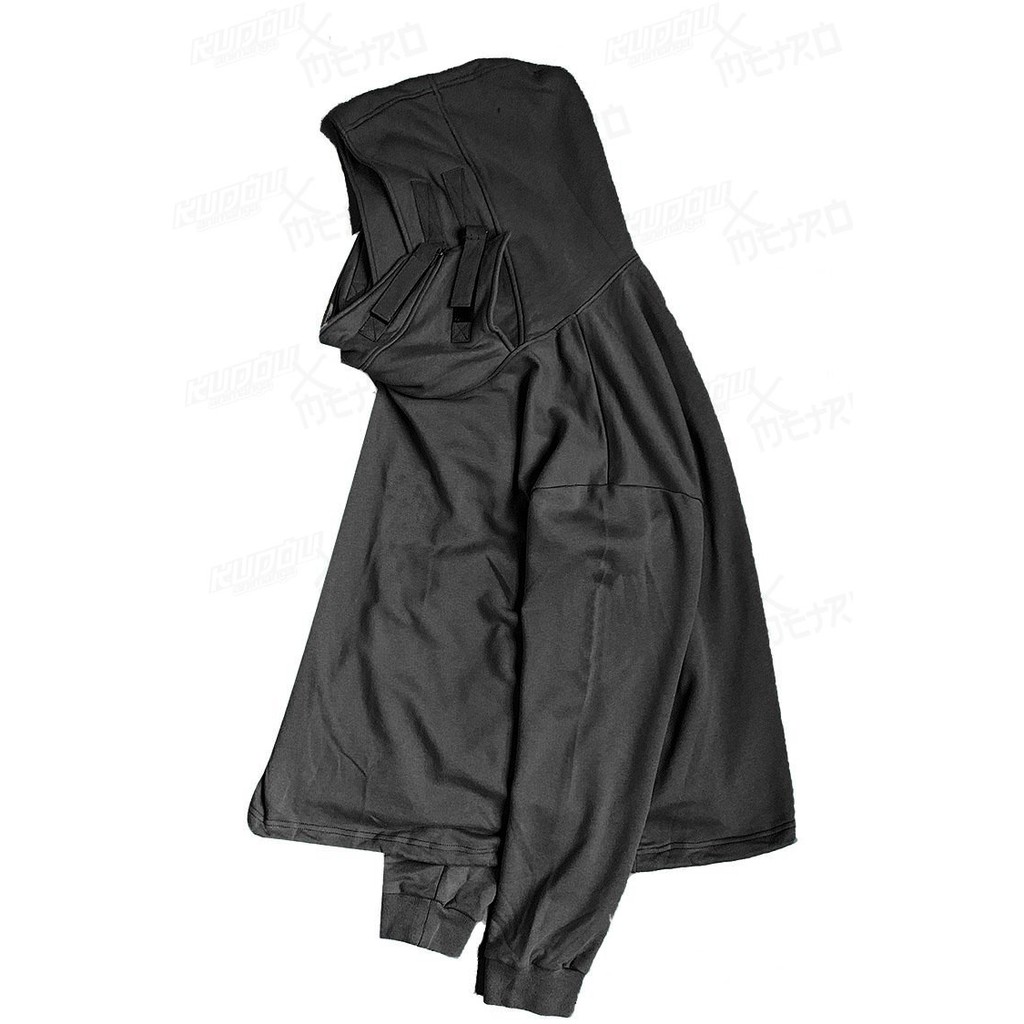 Oversized Streetwear Unsettled Hoodie Black