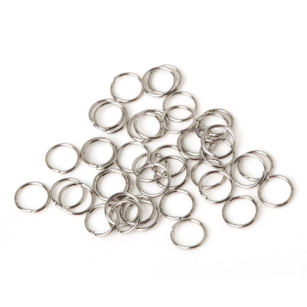 Konektor Jump Ring Split Silver Ukuran 3 4 5 6 7 8 10mm Untuk Membuat Perhiasan Diy