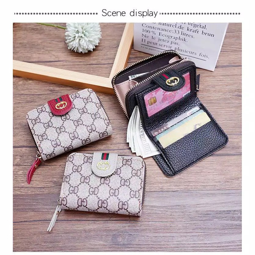 ( Fy ) COD DOMPET IMPORT DOMPET WANITA DOMPET MURAH MOTIF GD LIPAT MURAH DOMPET MINI REAL PIC