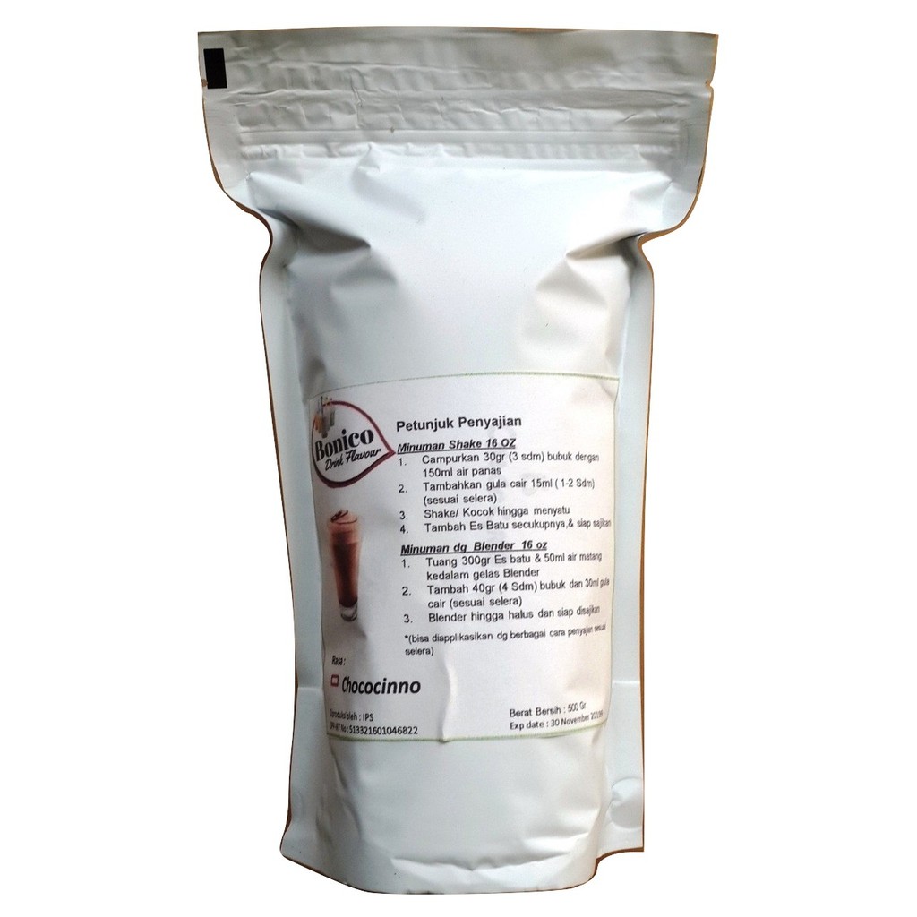 

BONICO CHOCOCINNO powder 500gr Bubuk minuman CHOCOCINO drink flavor powder Chococcino