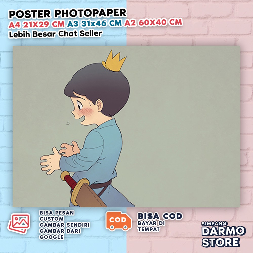 Poster Ousama Ranking Anime Ranking of Kings Wibu  Bojji Kage Daida Jiling Apis Dormas Hiasan dekora