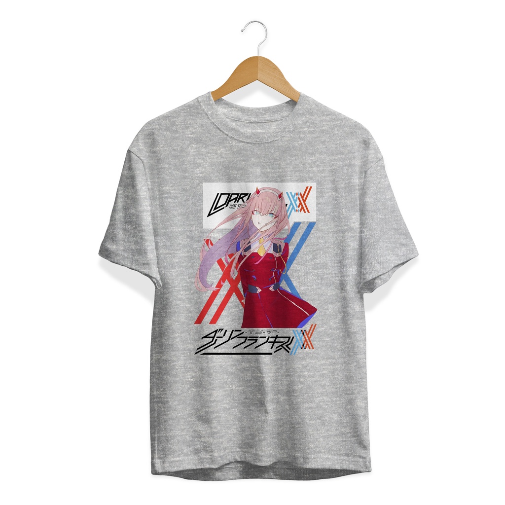 KAOS Anime ZERO TWO FRANXX MANGA JAPAN / T-SHIRT STYLE ANIME KEREN