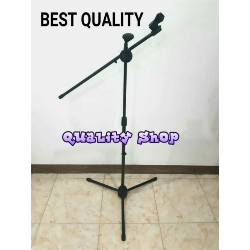 STAND MIC BOOM KUALITAS BAGUS ISI 2 HOLDER