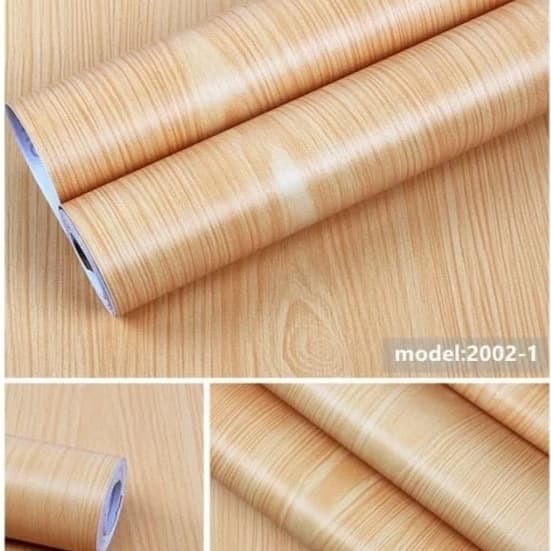  Wallpaper  Dinding Motif Kayu  Triplek  Kuning Ukuran 45cm x 