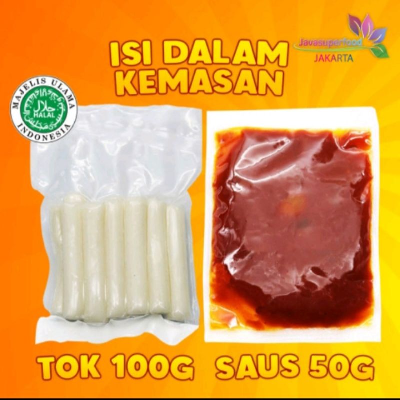 

Paket Tteobokki tokpokki tokpoki topoki javasuperfood 100g + sauce 50g