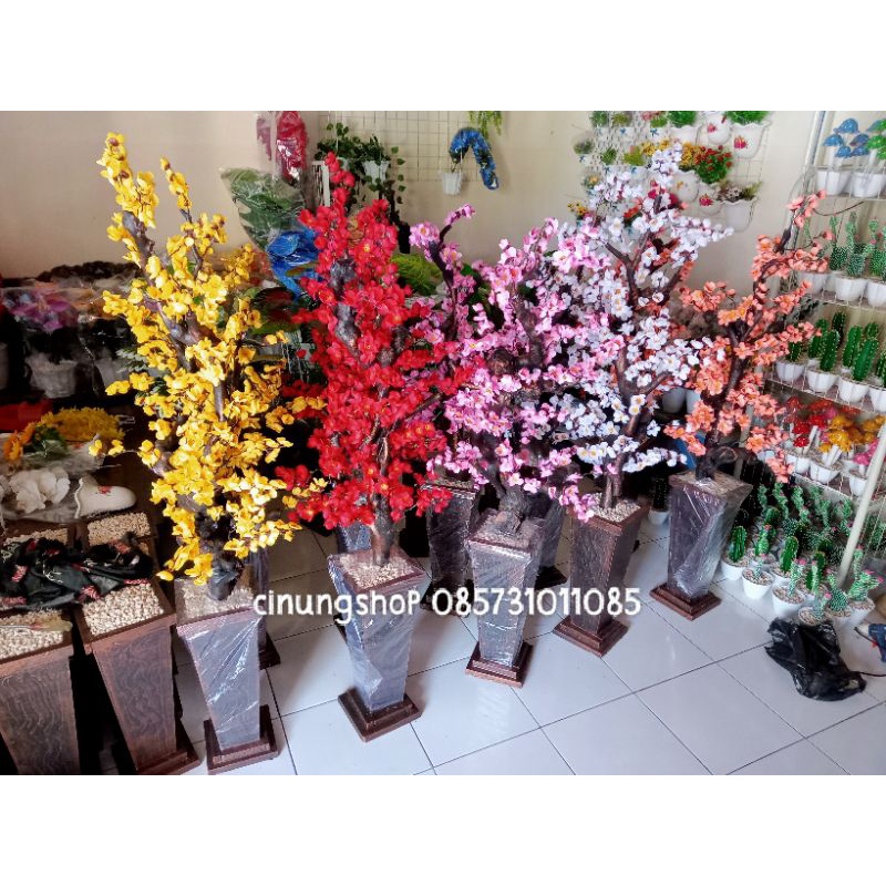 COD/bunga plastik sakura/shabby/sakura sudut jumbo artificial/grosir dan ecer bunga plastik