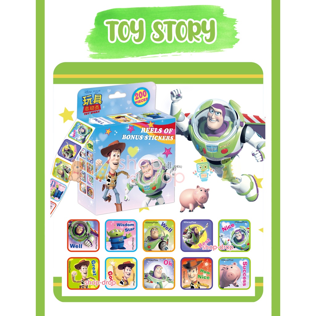 Sticker Reward Anak Karakter Disney - Stiker Penghargaan Apresiasi Anak - Label Reward Sekolah Stiker Reward