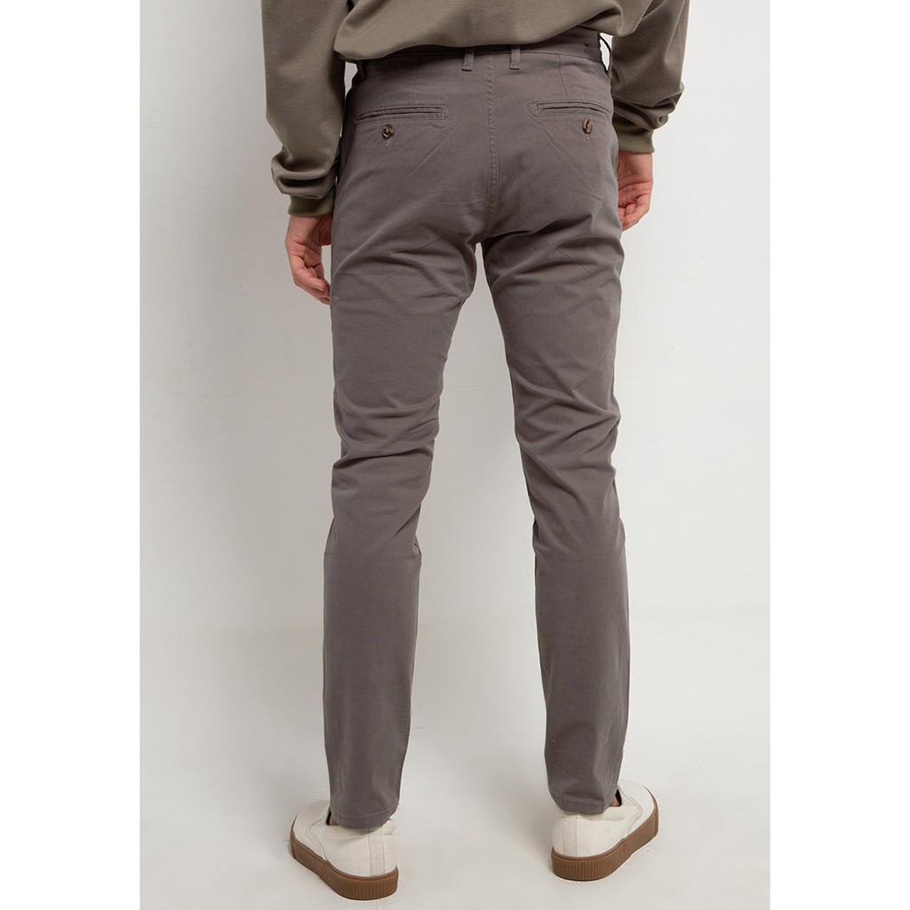 TRIPLE Celana Chinos Stretch Slim Fit Grey (261 828-03 GRY)