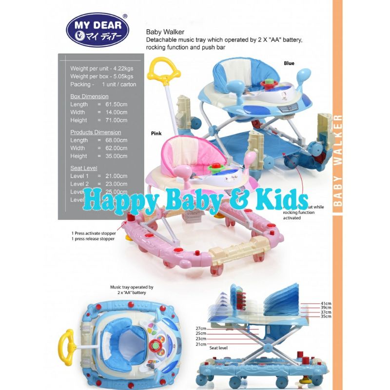 XiaoRenLei Baby Walker Kepala Mobil/ Kereta Belajar Jalan bayi/ Apolo