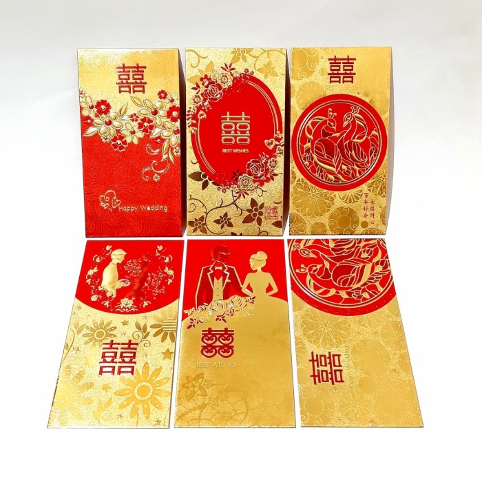 

Angpao Kawin Premium Angpau Panjang Double Happiness Ampao Shuangxi