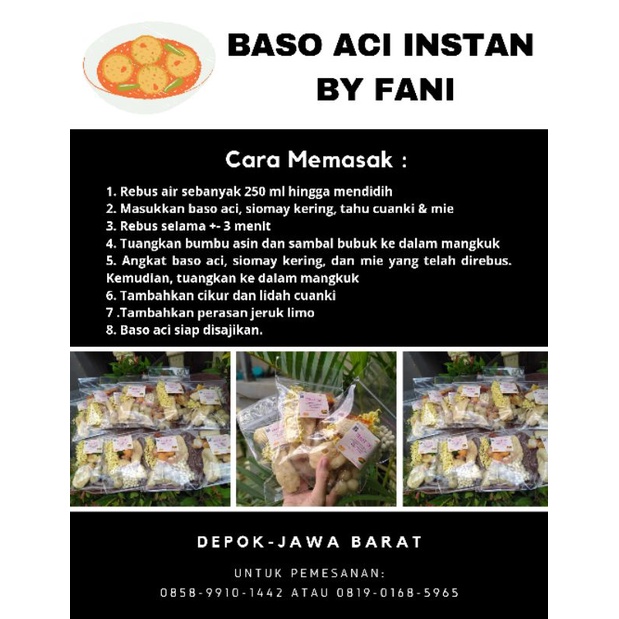

Baso Aci Instan By Fani