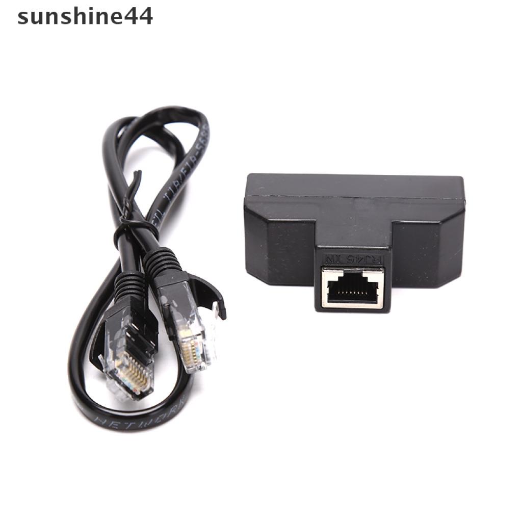 Sunshine Adapter Konektor Splitter Kabel Jaringan RJ45 Ke RJ11 1 Ke 4