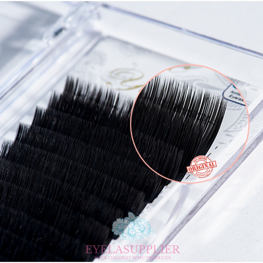 Yelix Glossy Classic Mink Premium Lashes Eyelash Extension Tanam Bulumata Sambung 0.10D+ Bulu Mata