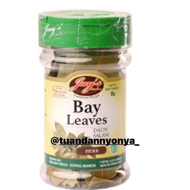 

Jays bay leaves / daun salam kering 8grm
