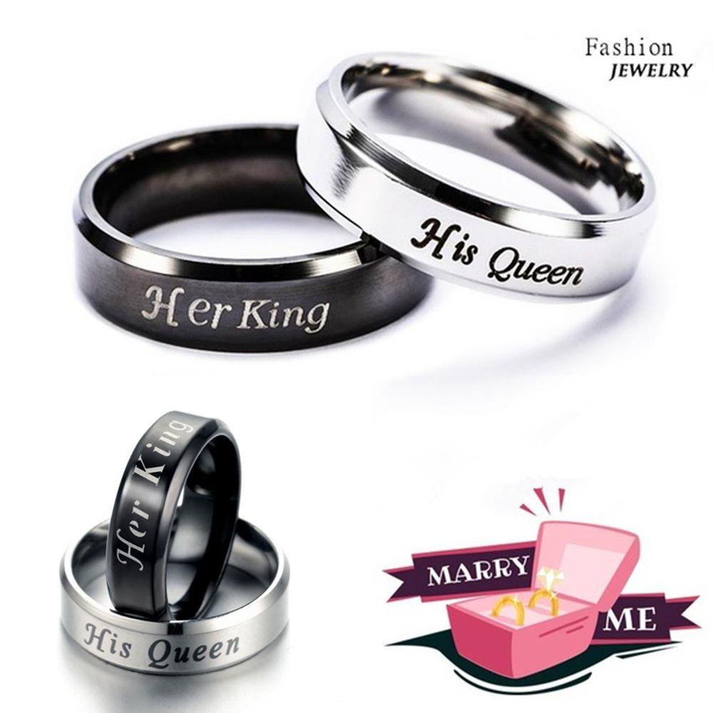 Cincin Couple LILY New Lovers Punk Anti Karat