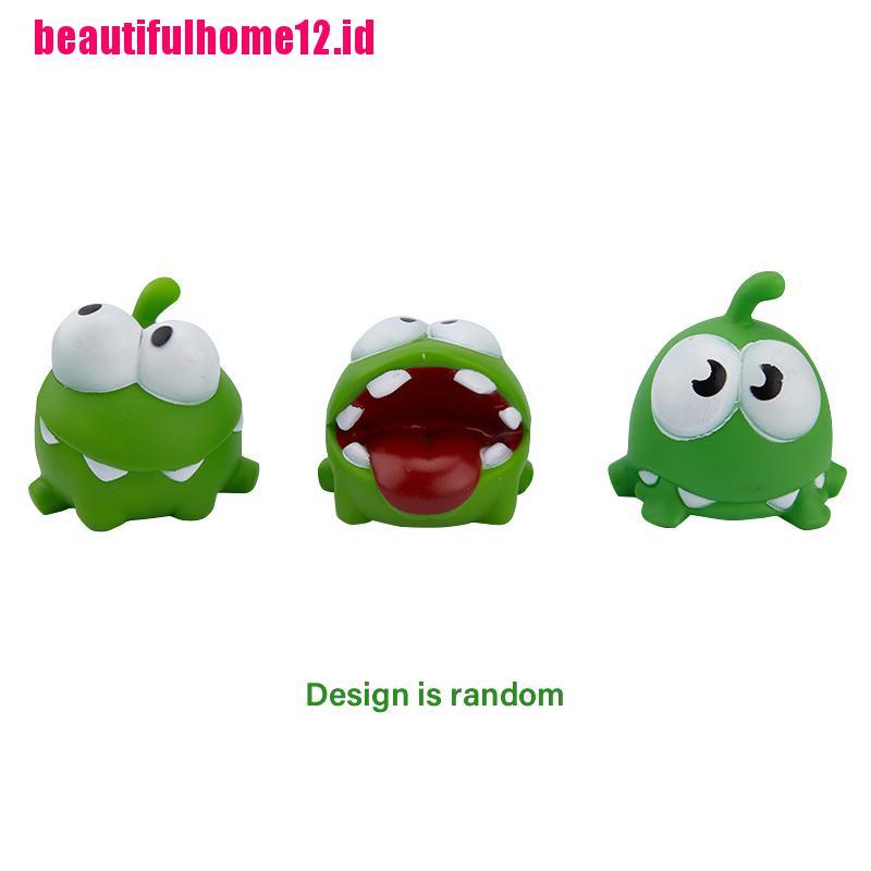 【beautifulhome12.id】Rope Frog Vinyl Rubber Games Doll OM NOM Candy Gulping Monster Toys Figure