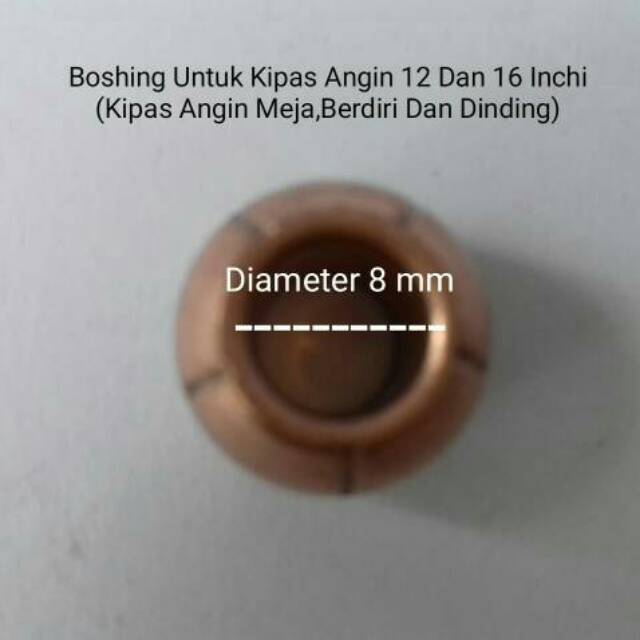 2 Pcs Bos Bosh Boshing Bushing Spare Part Kipas Angin 12" 16" Inci Inch Inchi Meja Berdiri Dinding