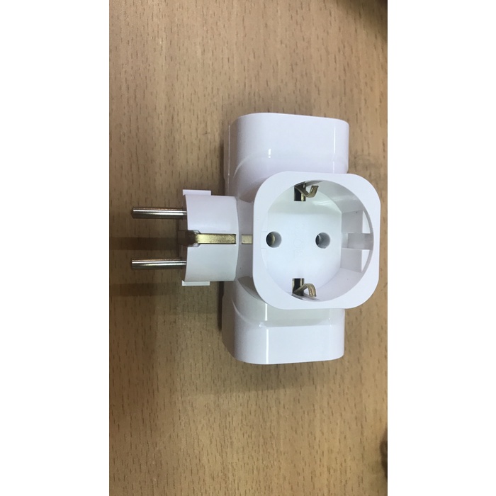 Steker T Arde Boss cabang 3 / steker T dengan grounding 10A 250v/BPT16/GME SK 002