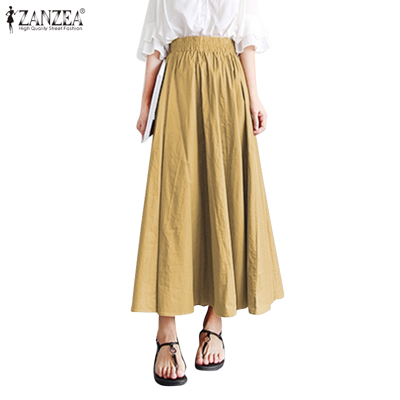 plus size a line maxi skirt