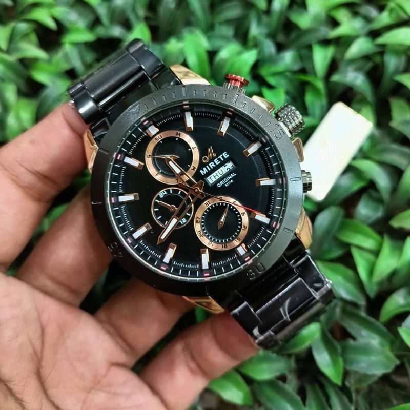 JAM TANGAN MIRETE PRIA 100%ORIGINAL.GRATIS BOX & TALI KULIT.