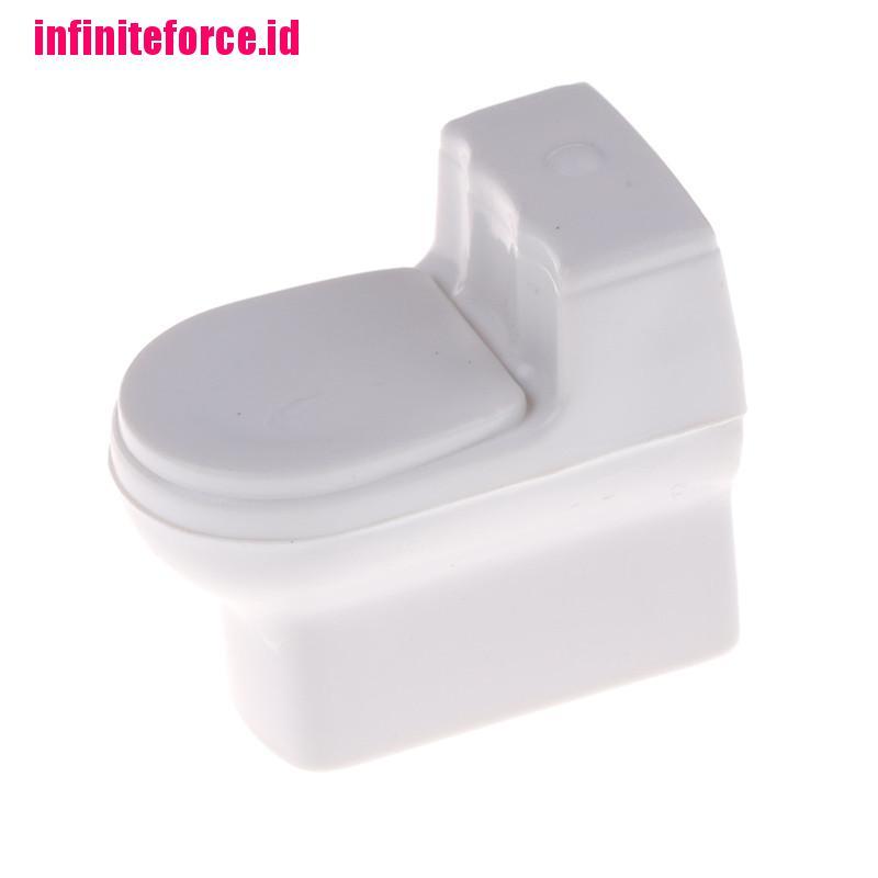 Dollhouse Miniature Bathroom Toilet Model DIY Sand Table Landscape Scene Toys