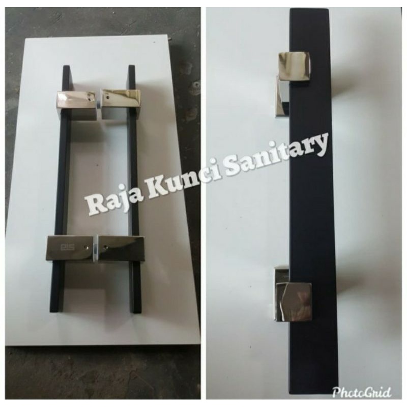 Pull Handle Starck Hitam 168-60Cm Matt Black/Gagang Pintu/Tarikan Pintu Stainless