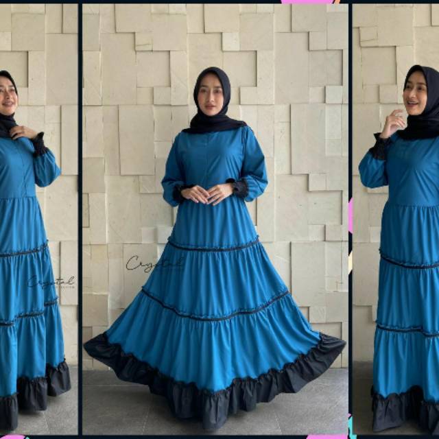 Gamis Toyobo 153 Model Rempel Bawah / Gamis Cantik
