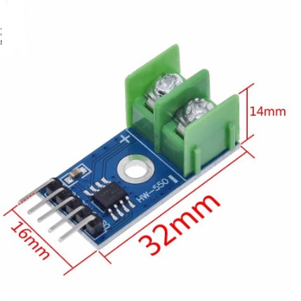 Modul Paket MAX6675 Suhu Temperatur Kabel Female Sensor Thermocouple tipe K