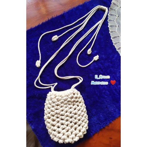 

Tas macrame / tas tali katun /slingphone macrame 100% handmade