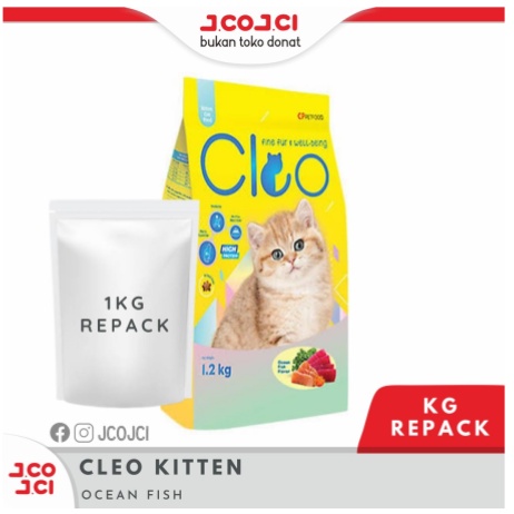 Cleo Kitten Cat Food Kemasan Repack