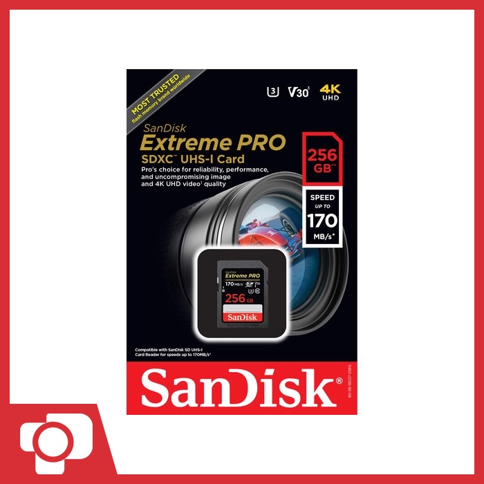 SanDisk 256GB Extreme PRO UHS-I SDXC Memory Card